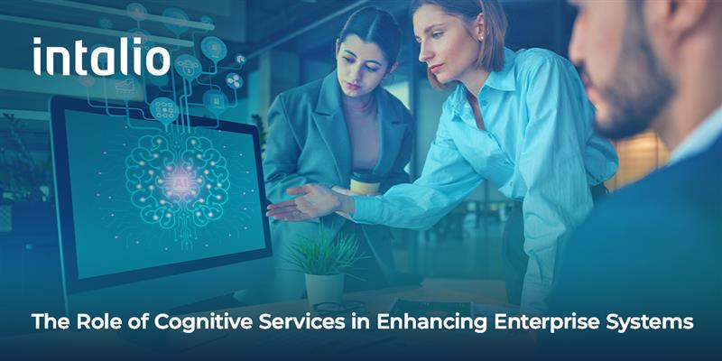 Cognitive services software enhances enterprise systems with AI-driven automation, improving efficiency and decision-making.